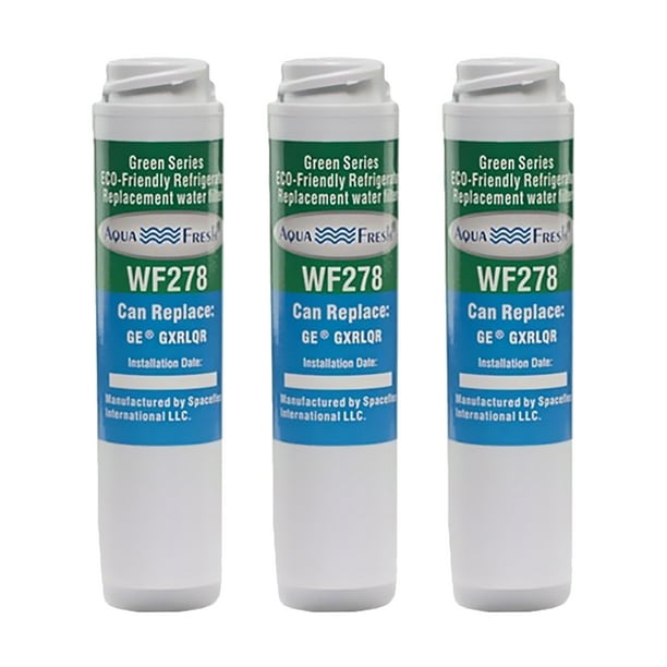 3 Pack Aqua Fresh WF278 Refrigerator Water Filter For GE Appliance GXRLQR 3 Pack Aqua Fresh WF278 Refrigerator Water Filter For GE Appliance GXRLQR